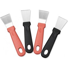 키타실 4PC 다기능 스테인리스 스틸 스크레이퍼 길쭉한 주방 청소 주걱 냉장고 제빙 도구 욕실 틈새 벽 또는 바닥