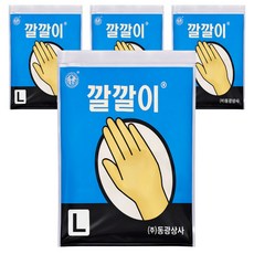 오라이브 동광상사 깔깔이 라텍스 미용장갑 대형 L, 4개, 아이보리
