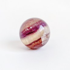 мσσи_нασ ᙏ̤̫͚ 黑31 螢石球 蜂蜜 薰衣草 環形 波浪狀 千層 紫螢石 透明螢石, 1個