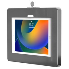 바코드 스캐너가 있는 아이패드 벽 마운트 - CTA 도난 방지 태블릿 인클로저 Honeywell 바코드 스캐너 포함 아이패드 10인치 10세대 11(A16) 프로 11인, Medium Size Tablets, 스테인리스 스틸 실버