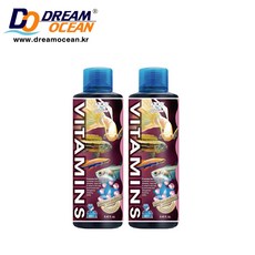 AZOOPLUS 비타민 종합 면연력 강화 영양 열대어 구피 어항 수질관리 예방, 2개, 120ml