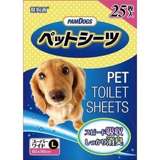 PAMDOGS 幫狗適 寵物尿布墊 經典款 超吸收 狗尿墊, 1個, (L)經典款-25入[60*90cm]