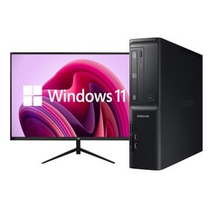 삼성 컴퓨터 i5 i7 사무용 주식용 인터넷강의 데스크탑 본체 윈도우11 모니터 세트, [03] 권장형, 윈도우 11 홈, 240GB, 8GB, 27인치 모니터세트