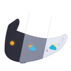 PSLER C91 Visor - HJ17 헬멧 틴티드 바이저 C90 페이스 쉴드 교체품 HJ17 C90 C91 C91N용 딥 퍼플, Photochromic