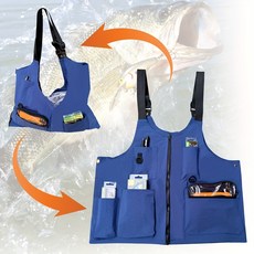 BASSKING 다용도 조끼 가방 낚시 조끼 심비오즈 남성용 아웃도어 망사 등산 작업 야상 슬림 촬영 나시 여름 캐주얼 멀티 포켓