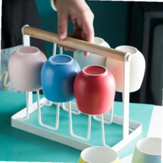 스탠드 컵꽂이 수납 주방 정리용품 정리 키밍 정리대 건조대 59000EA 1EA, 블랙