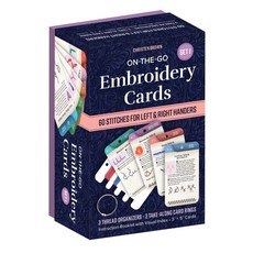 (영문도서)On-The-Go Embroidery Cards Set 1: 60 Stitches for Left & Right Handers 3 Thread... Paperback, C&T Publishing, English, 9781644036730