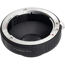 Fotasy 포타시 캐논 렌즈 어댑터 - EF에서 C 마운트로 DSLR 및 CCTV현미경 카메라 호환, Pentax PK to C Mount, 1개