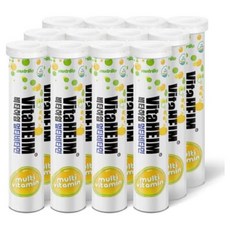 비타하임 발포 비타민 박스 12개(20정) (12개 박스 아연 C), Multi Vitamin, 12本箱入り