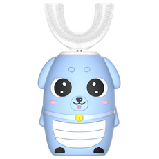 VANLUEE U型電動牙刷 全自動防水口含式 智能兒童款, 1個, 兒童款, 藍色（4886）