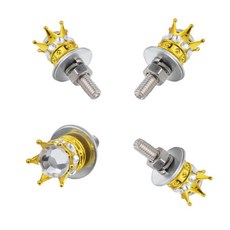 번호판 볼트와 나사를 설치할 나사 고정 장치 자동차와 오토바이에 적합, 1개, 4. 4pcs