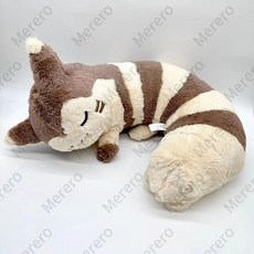 목베개 귀여운 다꼬리 인형 여행용 길이 캐릭터 쿠션 선물용 25cm 차량용 푹, A. 전액, 전액