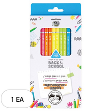 문화연필 더존키즈 삼각연필 HB 5종 x 2p 세트, 혼합색상, 1세트