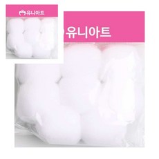 십땨 퐁퐁 40mm 흰색 폼아트재료 초등미술재료 칼라펠트지