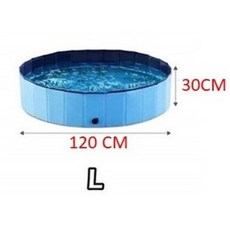 折疊式寵物戲水池 寵物洗澡池 狗狗玩水泳池 戶外泡澡折疊浴盆 可收納寵物游泳池, 1個, L (120CM)