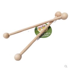 HAPPY-PEA 響鈴錘玩具, 木雙頭敲錘, 1個
