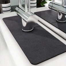 흡수패드 싱크대 방지 배수구 욕실 물빠짐 주방 패드, 1개, 라인 딥그레이