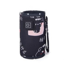 휴대용보틀워머 젖병중탕기 USB 병 따뜻하게 휴대용 여행 우유 먹이 따뜻한 커버 절연 온도 조절기 온난화 가방, 1개