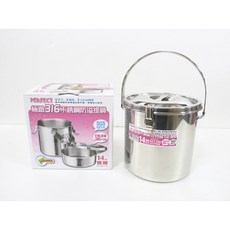 PERFECT極緻316不銹鋼防溢提鍋 14cm便當盒/裝湯麵/餐盒/飯盒 /理想牌 台灣製造, 銀色, 1個, 14cm
