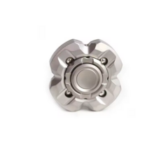 스테인리스 스틸 손끝 스피너 EDC 피젯 토이 성인 어린이 공용 사무실 데스크토이 ADHD 불안 완화 보조 스트레스 해소 선물용 집중력 향상 휴대 간편 한손 조작 내구성 우, 은색, 1개