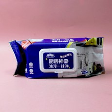 廚房濕巾（80抽） 強力去油污, 1個