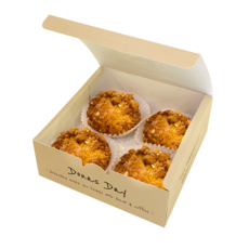 찹쌀소보로 도나스 4구 세트, 1세트, 600g