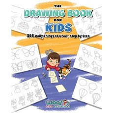 The Drawing Book for Kids: 365 Daily Things to Draw Step by Step Paperback, Dragonfruit, English, 9781642506389