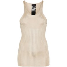 조르지오아르마니 골지 실크 탱크 탑