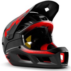 MET PARACHUTE MCR MIPS 登山車安全帽 (消光-亮面 黑紅), 消光-亮面 黑紅, 1個