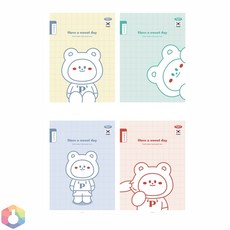 4보급창고 초등 10칸 쓰기 노트 한글배우기, 랜덤 1권