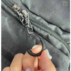 헬로라일락 U형 지퍼손잡이 블랙 5P 자크고리