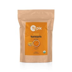 Yupik 강황 파우더 커큐마 파우더 249.5g(8.8온스) USDA 인증 슈퍼푸드 향신료 GMO 프리 비건 글루텐 프리 코셔 커큐민 풍부 마그네슘 및 철분, Yupik 강황 파우더, 커큐마 파우더, 249.5g(