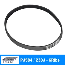 DIY RC 모델 모터 벨트용 VEGA V 벨트 PJ584/230J 3/4/5/6/7/8/9/10 리브, 1Piece 6Ribs
