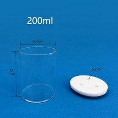 3포트 일반 전해질 셀 실험실 레독스 반응기 전기화학 삼전극 C002, 02 200ml, 3) 200ml