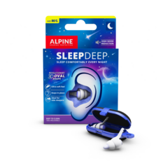 【荷蘭製】加強版 ALPINE SLEEPDEEP 睡眠耳塞 睡覺耳塞 防打呼 無痛耳塞 隔音耳塞 軟耳塞 耳塞, 1個, 1個裝