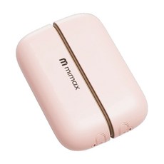 mimax迷你暖手寶，雙面快速加熱，智能溫控，親膚材質，多色可選, 粉色, 401