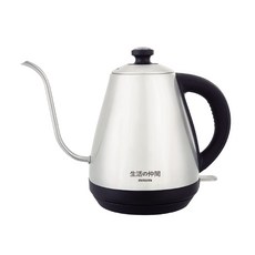 AIWA 愛華 不鏽鋼咖啡快煮壺 1.0L 溫控細口手沖壺, EK110410SR