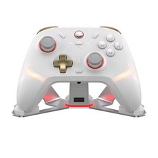 盖世小鸡 风行者2 三模通用手柄 - 幻彩燈帶 六軸體感 TMR摇杆 Steam/PC 游戏手柄, 風行者2-白色+充電底座, 1個
