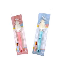 푸고 텀블러 뚜껑세척솔 젖꼭지 세척솔, 파스텔블루, 상세설명 참조