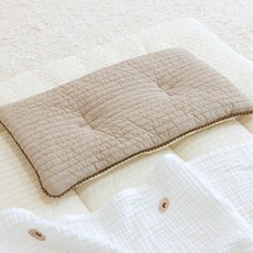 BAMI BLANC Reversal Charm 嬰兒低枕, 米色