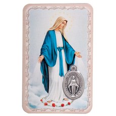 은혜 성모님 기적패 상본 카드형 기도문(이태리수입) 천주교성물