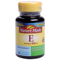 Nature Made 萊萃美 維他命E軟膠囊 400IU, 100顆, 1罐