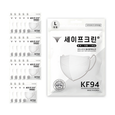 코마스라이트 국산 새부리형 KF94 100매입 숨쉬기편한 귀안아픈 일회용 마스크, 화이트, 20개, 5개입