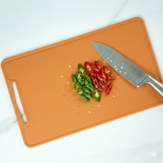 소노리떼 국산 실리콘 도마 파스텔 살균 열탕소독, 카멜옐로, 1개