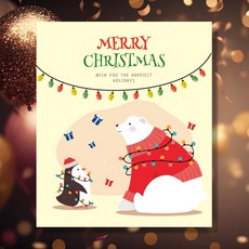 108 STUDIO 2026 새해 신년 병오년 설날 현수막, HC-09-christmas, 1개