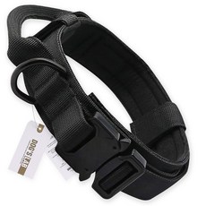 독스랩 다이캐스트 중대형견 전용 목줄, 블랙, 1개