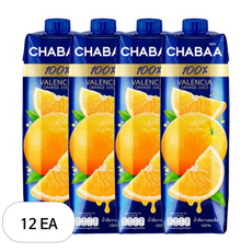 차바 발렌시아오렌지주스, 1L, 12개
