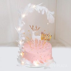 가짜케이크 모형 파티룸 2단 촬영 모조품 환갑 생일 카페 전시 기념일 어버이날 소품 브라이덜 파티 3단, 8인치, 네이비 블루 Figure 62, 1개