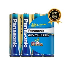 國際牌 Panasonic EVOLTA 鈦元素 藍鹼電池 3號4入 4號4入, 1個, 4個裝