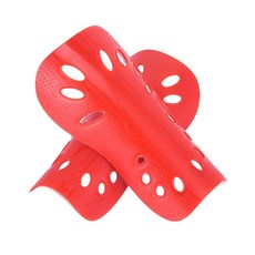 축구 보호대 다리 정강이 부상방지 S사이즈 작은, 레드, 1개